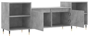 vidaXL Έπιπλο Τηλεόρασης Γκρι Σκυρ. 160x35x55 εκ. Επεξ. Ξύλο