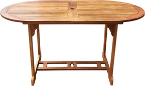 vidaXL Σετ επίπλων Καφέ ξύλο