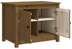 vidaXL Τραπεζάκι Σαλονιού Καφέ Μελί 71 x 49 x 55 εκ. Μασίφ Ξύλο Πεύκου