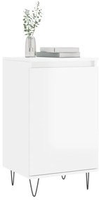 vidaXL Ντουλάπια 2 τεμ. Γυαλιστ. Λευκό 40x35x70 εκ. από Επεξεργ. Ξύλο