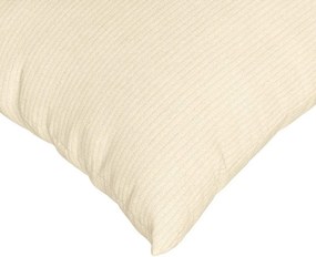 vidaXL Μαξιλάρι Καναπέ 2 pcs Κρεμ 80 x 40 cm Υφασμάτινο Κορντουρά