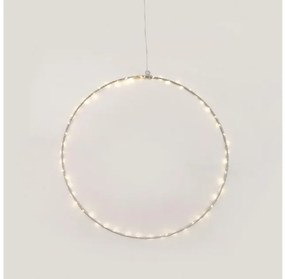 Χριστουγεννιάτικο Στεφάνι με 55 Mini LED Φ40 ACA-X065514227-Κίτρινο X065514227