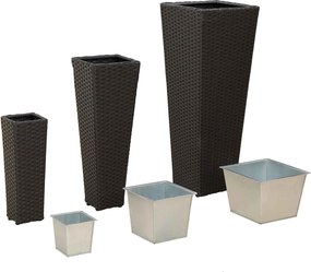vidaXL Σετ Υπαίθριας Χρήσης 3 pcs Μαύρο Μέταλλο