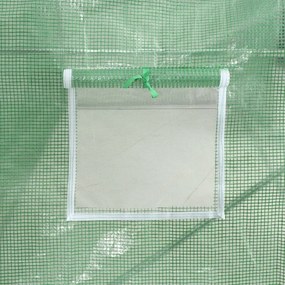Θερμοκήπιο με Ατσάλινο Πλαίσιο Πράσινο 110 μ² 22 x 5 x 2,3 μ. - Πράσινο