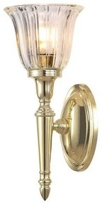 Απλίκα Φωτιστικό Μπάνιου 1xG9 IP44 33cm Dryden Elstead Lighting-BATH-DRYDEN1-PB-Ορείχαλκος BATH-DRYDEN1-PB