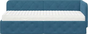 vidaXL Κρεβάτι Γωνίας Μπλε 80 x 200 cm Βελούδο