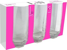 Ποτήρια Νερού 385ml (Σετ 3τμχ) Lav Diamond