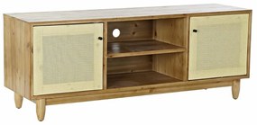 Τηλεόραση DKD Home Decor Καφέ 140 x 38 x 53 cm Έλατο Φυσικό ρατάν