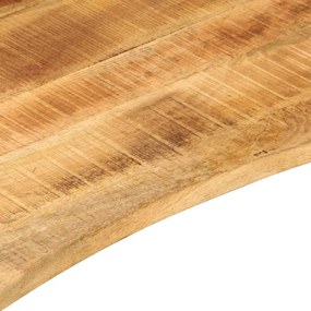vidaXL Επιφάνεια Γραφείου Καμπύλη 120x60x2,5 εκ Μασίφ Ακατ. Μάνγκο