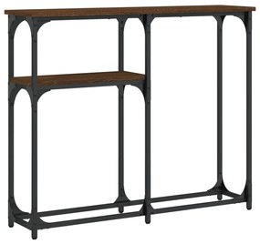 vidaXL Τραπέζι Κονσόλα Καφέ Δρυς 90x22,5x75 εκ. Επεξεργασμένο Ξύλο