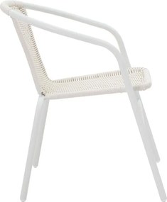 Τραπεζαρία Valor-Obbi I σετ 5τεμ μέταλλο-pe λευκό