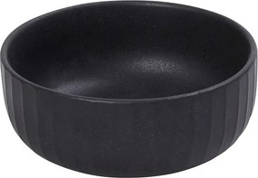 DIS. GOBI BLACK SAND HANDMADE ΜΠΩΛ ΒΑΘΥ ΣΤΡΟΓΓ. ΜΑΥΡΟ ΜΑΤ 15,5Χ15,5Χ6ΕΚ