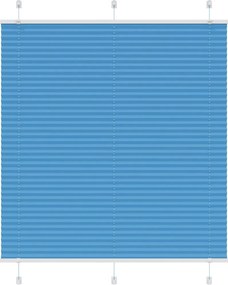 vidaXL Πλισέ Στόρι Μπλε 115x150 εκ. Πλάτος Υφάσματος 114,4 εκ. Πολυεστέρας