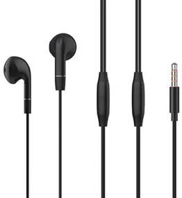 CELEBRAT earphones με μικρόφωνο G8, 3.5mm, 1.2m, μαύρα