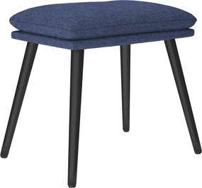 vidaXL Υποπόδιο Μπλε 45 x 29,5 x 35 εκ. Υφασμάτινο
