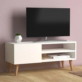 Έπιπλο τηλεόρασης Porto Megapap χρώμα λευκό 90x32x42εκ.