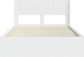 vidaXL Καλάθι με αποθήκη και κεφαλάρι Λευκό 140 x 200 cm