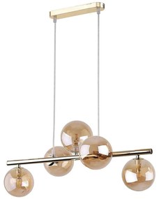 Φωτιστικό Οροφής - Ράγα Estera Gold 4549 5xG9 6W 63x115cm Gold TK Lighting