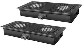 POWERTECH cooling fan για rack NETW-0009, 4x fans, 2x 29.5x13x4cm
