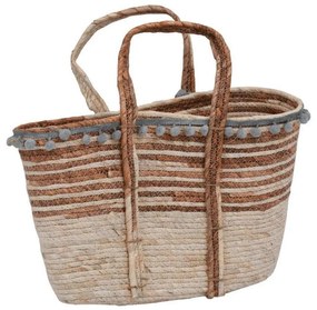 Κασπώ Ψάθινο 373-123-831 44x28x18cm Multi Mat
