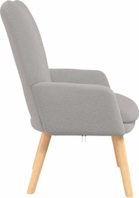 vidaXL Πολυθρόνα Ανοιχτό γκρι 63 x 67 x 94 εκ.