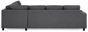 Γωνιακός Καναπές Scandinavian Choice C151, Μαύρο, 284x223x80cm, Πόδια: Πλαστική ύλη | Epipla1.gr