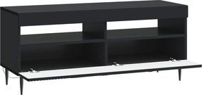 vidaXL Ντουλάπα LED Τηλεόρασης Μαύρο Επεξεργασμένο Ξύλο