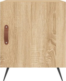 vidaXL Κομοδίνα 2 τεμ. Sonoma Δρυς 40 x 40 x 50 εκ. από Επεξεργ. Ξύλο