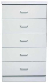 Συρταριέρα DRAWER 5-Συρτ.60x40x97cm Άσπρη