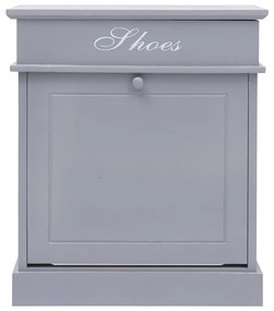 vidaXL Παπουτσοθήκη Γκρι 50 x 28 x 58 εκ. από Ξύλο Παυλώνιας