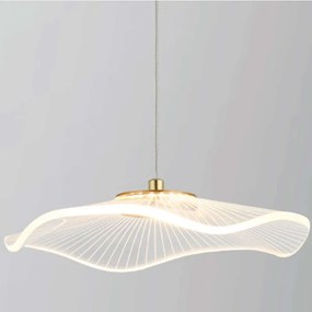 Φωτιστικό Οροφής Ninfea ZM34LEDP22BR 5W Led Φ22cm 160cm Brass Aca Metal
