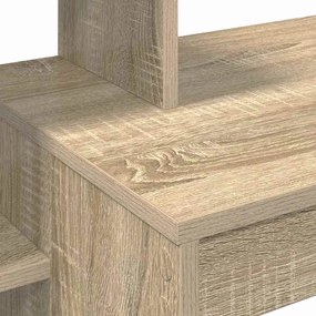 vidaXL Γραφείο με ράφι Δρύς Sonoma 100 x 40 x 90 cm Επεξεργασμένο ξύλο