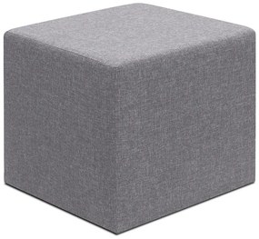 Megapap Σκαμπό Linda Υφασμάτινο Γκρι 40x40x40εκ.