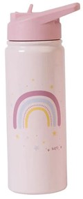 Παγούρι - Θερμός 500ml Με Καλαμάκι Saro Rainbow 74552