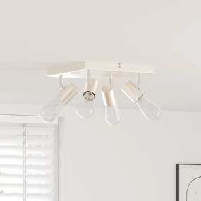 vidaXL Σποτ οροφής Βουρτσισμένο Νίκελ 26.5 x 26 x 11.5 εκ Ατσάλι