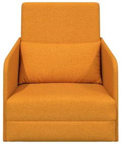 vidaXL Κρεβάτι καναπές Σκούρο κίτρινο 65 x 80 x 83 εκ. ύφασμα