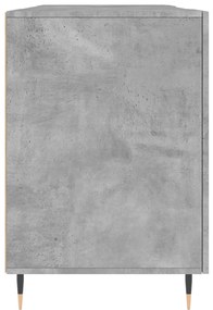 vidaXL Γραφείο Γκρι Σκυροδέματος 140 x 50 x 75 εκ. από Επεξεργ. Ξύλο