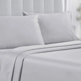 Σεντόνι King Size Με Λάστιχο (180x200+35) Whitegg BA169 Γκρι