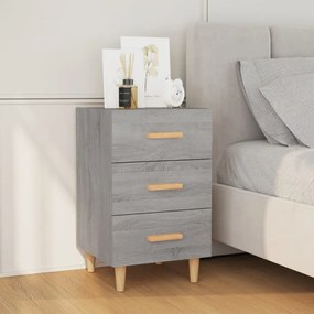 vidaXL Κομοδίνο Γκρι Sonoma 40 x 40 x 66 εκ. από Επεξεργασμένο Ξύλο