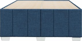 vidaXL Πλαίσιο κρεβατιού χωρίς στρώμα μπλε 120x200cm ύφασμα