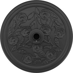 vidaXL Βάση ομπρέλας Art Deco Μαύρο Ø 45 x 39,5 εκ Σίδερο