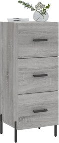 vidaXL Ντουλάπι Γκρι Sonoma 34,5x34x90 εκ. από Επεξεργασμένο Ξύλο