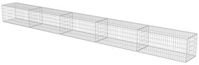 vidaXL Συρματοκιβώτιο Τοίχος 600x50x50 εκ. Γαλβαν. Χάλυβας + Καλύμματα