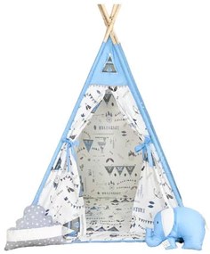 Παιδική Σκηνή - teepee tent Indian Blue