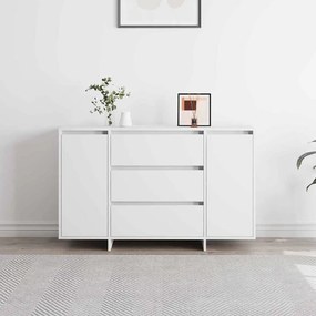 vidaXL Πλαϊνό γραφείο Λευκό 120 x 41 x 75 εκ. Επεξεργασμένο ξύλο