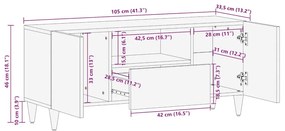 ΝΤΟΥΛΑΠΙ ΤΗΛΕΟΡΑΣΗΣ  105X33,5X46 CM ΜΑΣΙΦ ΞΥΛΟ MANGO 4018678