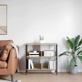 vidaXL Ράφι Βιβλίων Δρύς Sonoma 82 x 32 x 79 εκ. Επεξεργασμένο ξύλο