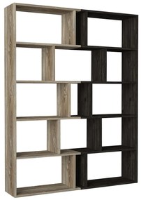 Βιβλιοθήκη Idra Ανοιχτό Καφέ/Σκούρο Καφέ 124x26x159cm - 14410081 - 14410081