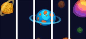 Εικόνα 5 μερών ενός μαγικού πλανήτη - 100x50