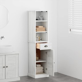 vidaXL Σετ Επίπλων Μπάνιου 2 pcs Καφέ και Λευκό 37 x 34 x 150 εκ